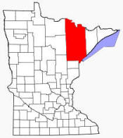 Location of St. Louis County Minnesota