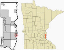 Location of St. Marys Point, Minnesota