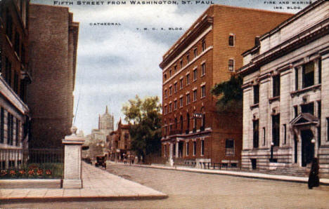 Fifth Street from Washington, St. Paul Minnesota, 1915