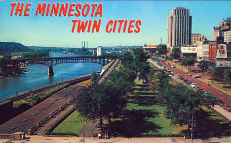 View of Kellogg Blvd, St. Paul Minnesota, early 1960's?