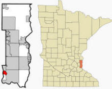 Location of St. Paul Park, Minnesota