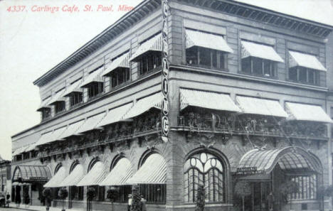 Carling's Cafe, St. Paul Minnesota, 1910