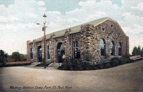 Trolley Waiting Station, St. Paul Minnesota, 1905