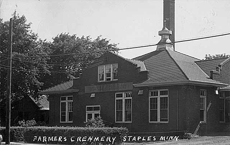 Farmers Creamery Association, Staples Minnesota, 1930