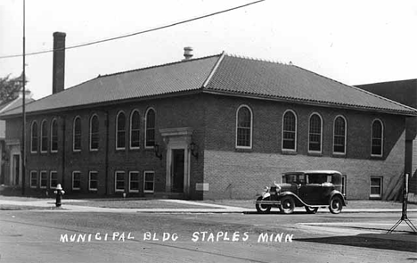 Municipal Building, Staples Minnesota, 1935