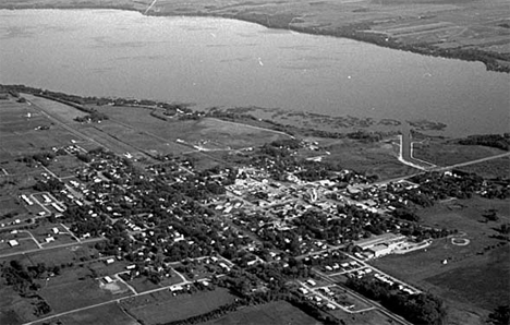 Aerial view, Starbuck Minnesota, 1972