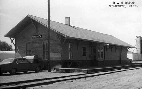 Burlington Northern Depot, Starbuck Minnesota, 1975