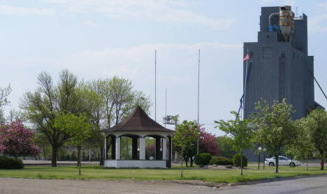 Park and grain elevator, Stephen Minnesota, 2008