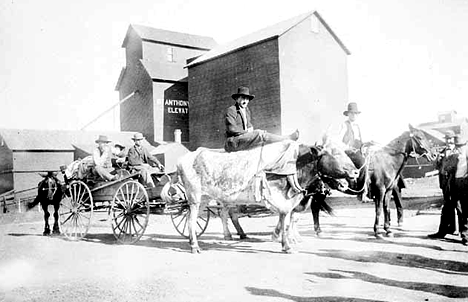 Early day scene in Stephen Minnesota, 1895