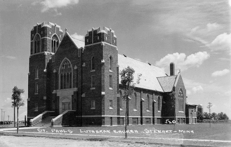 St. Paul's Lutheran Church, Stewart Minnesota, 1950's