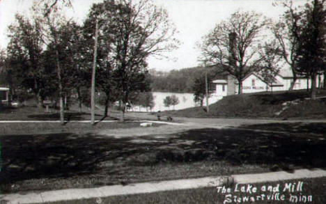 The Lake and Mill, Stewartville Minnesota, 1919