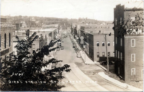 Birdseye View of Stillwater Minnesota, 1937