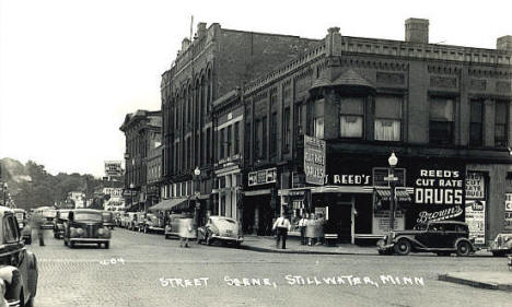 Street Scene, Stillwater Minnesota, 1950's