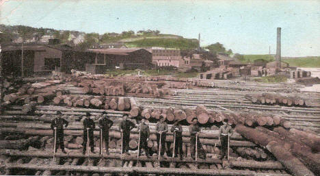 Log Landing, Stillwater Minnesota, 1910's