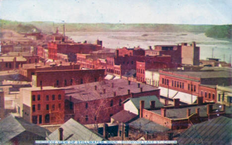 Birds eye view of Stillwater Minnesota, 1910