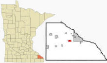 Location of Stockton, Minnesota