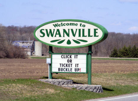 Welcome to Swanville Minnesota Sign, 2009