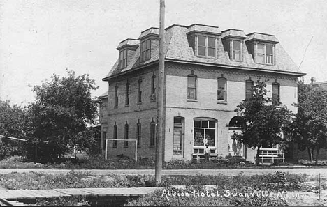 Albion Hotel, Swanville Minnesota, 1915