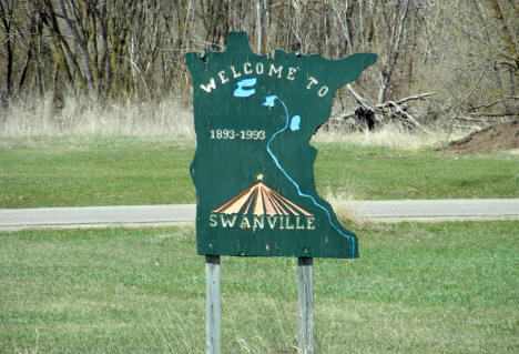 Welcome to Swanville Minnesota Sign, 2009