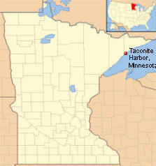 Location of Taconite Harbor Minnesota
