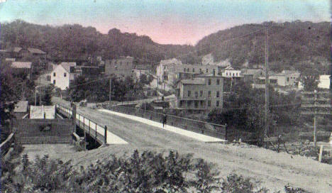 Interstate Park Bridge, Taylors Falls Minnesota, 1913