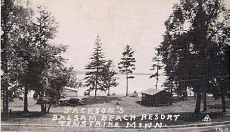 Jackson's Balsam Beach Resort, Tenstrike Minnesota, 1941