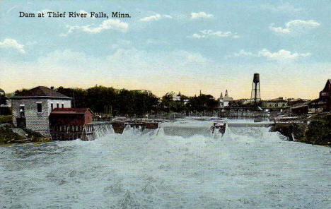 Dam at Thief River Falls Minnesota, 1910