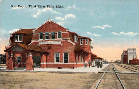 Soo Depot, Thief River Falls Minnesota, 1920