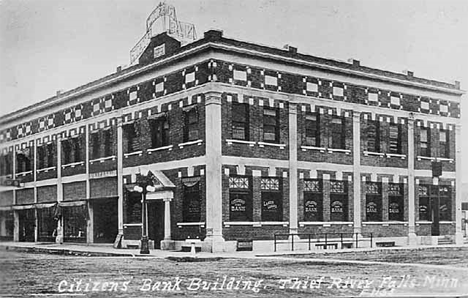 Citizens Bank Building, Thief River Falls Minnesota, 1920