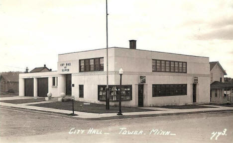 City Hall, Tower Minnesota, 1940