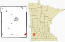 Location of Tracy, Minnesota