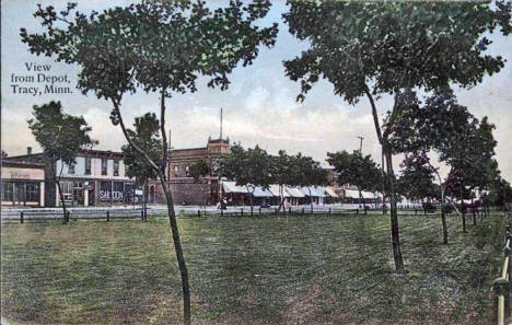 View from Depot, Tracy Minnesota, 1915