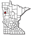 Location of Twin Valley Minnesota