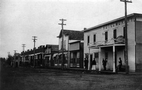 Street Scene, Twin Valley Minnesota, 1910's