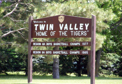 Welcome Sign, Twin Valley Minnesota, 2008