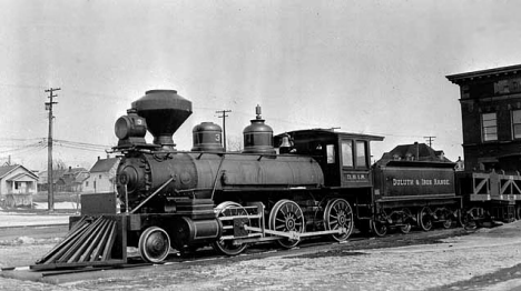Duluth and Iron Range Railway Company locomotive at Two Harbors, 1940