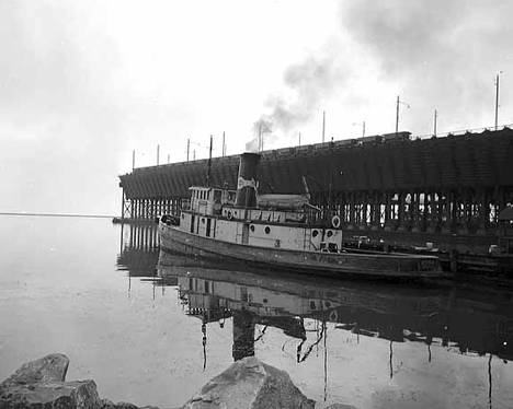 Ore docks at Two Harbors Minnesota, 1962