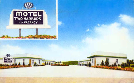 Motel Two Harbors, Two Harbors Minnesota, 1955