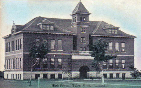 High School, Tyler Minnesota, 1900's