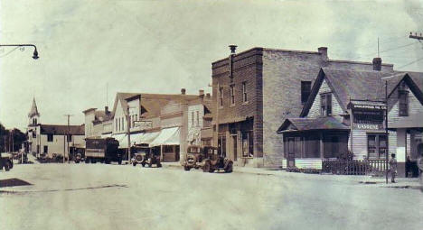 Street scene, Underwood Minnesota, 1930's?