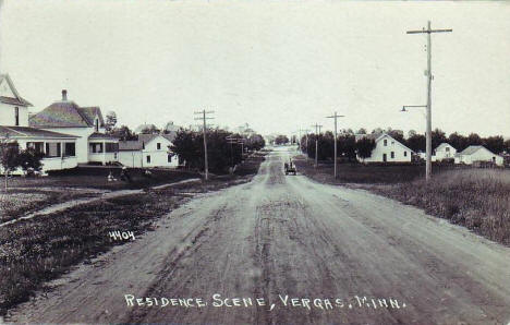 Residence scene, Vergas Minnesota, 1910's?