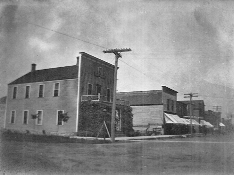 Street scene, Vesta Minnesota, 1900's