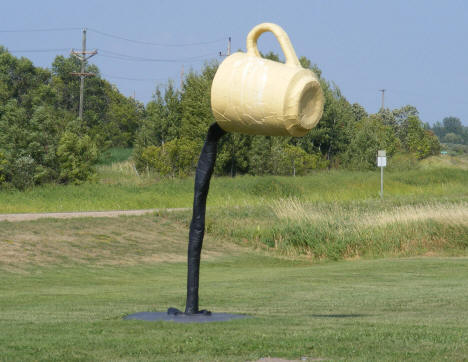 Coffee Cup Sculpture, Vining Minnesota, 2008