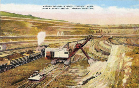 Mesaba Mountain Mine, Virginia Minnesota, 1930's?