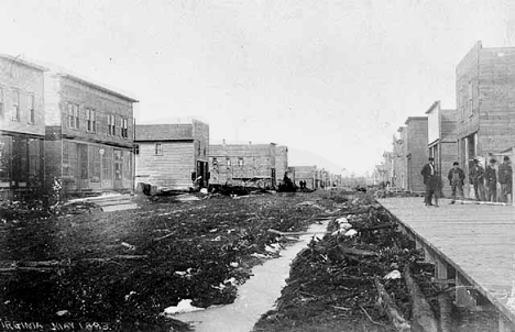 Street scene, Virginia Minnesota. 1893