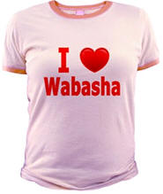 I Love Wabasha Jr. Ringer T-Shirt
