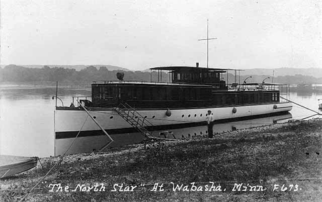 Mayo family's North Star at Wabasha Minnesota, 1925