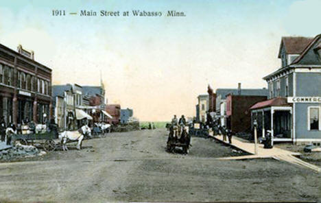 Main Street, Wabasso Minnesota, 1911