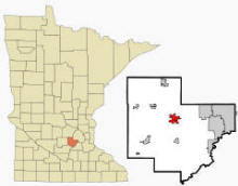 Location of Waconia Minnesota