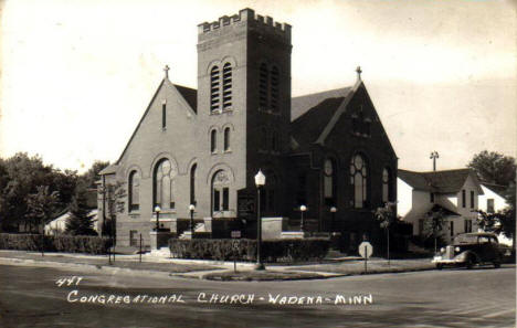Congregational Church, Wadena Minnesota, 1940's?